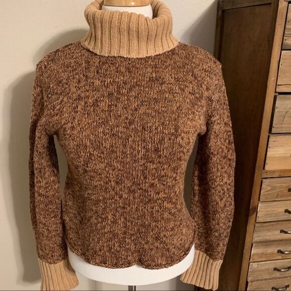 Next Era Brown/Tan Long sleeved turtleneck sweater - Picture 7 of 9